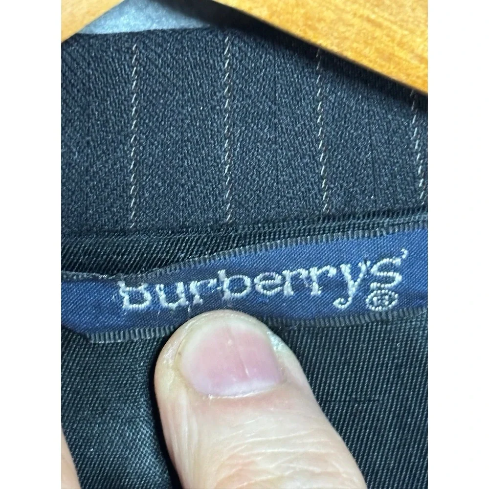 Vintage Burberrys Blazer Men's Sport Coat Pinstripe Classic Blazer USA 44R